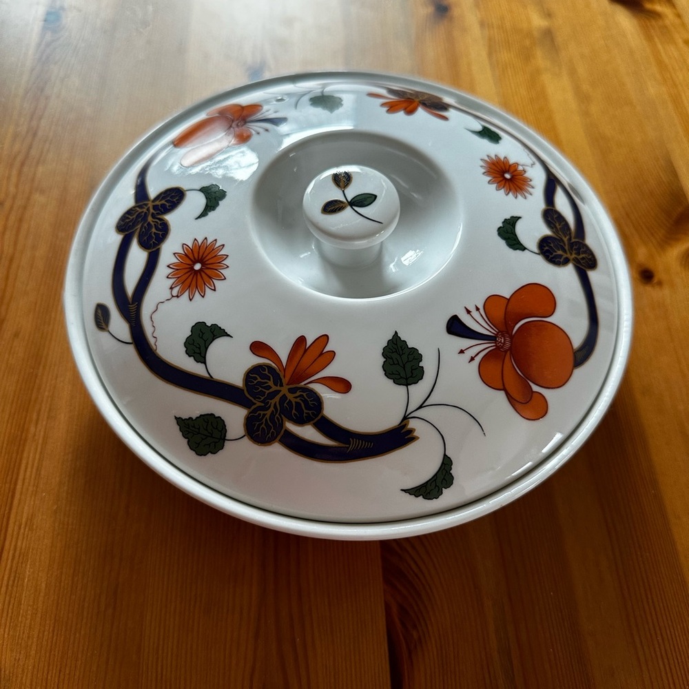 Grainger Imari Royal Worcester - Shallow Covered Casserole Dish
